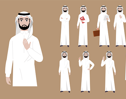 Arab Saudi character Design