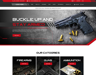 Ammunition Website Design