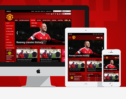 Manchester United Website redesign
