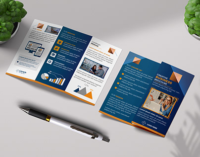 Corporate Business Tri fold Brochure Design
