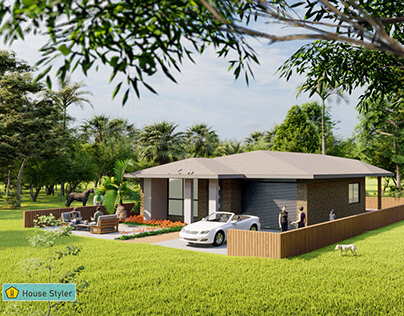 Modern House Design | Farmhouse Design | 3D Elevation