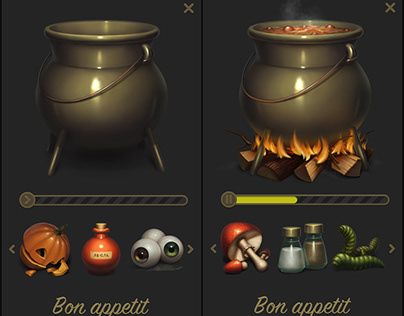 Witch Borsch: a few icons and a quick concept.