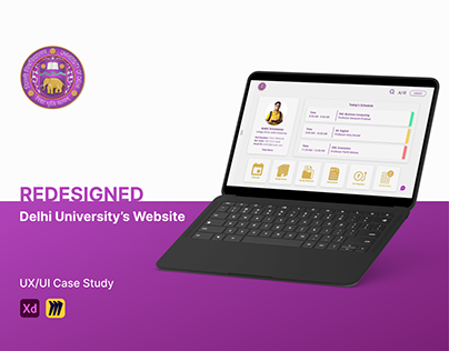 Redesigned Delhi University's Website