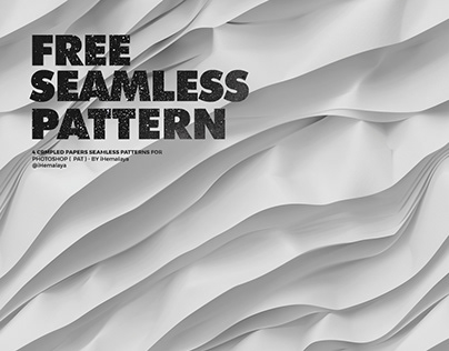 4 Crumpled Papers Seamless Patterns