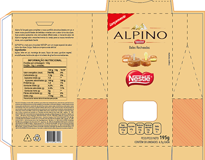 Projeto do chocolate Alpino