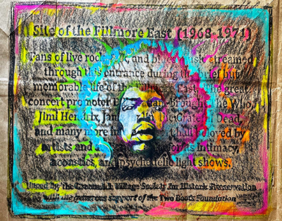 Fillmore East | Jimi Hendrix Frottage
