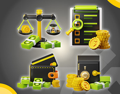 3D Icon Business & Financial
