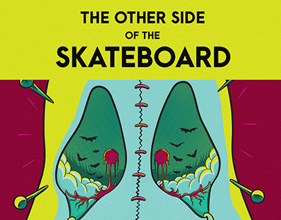 The other side of the skateboard
