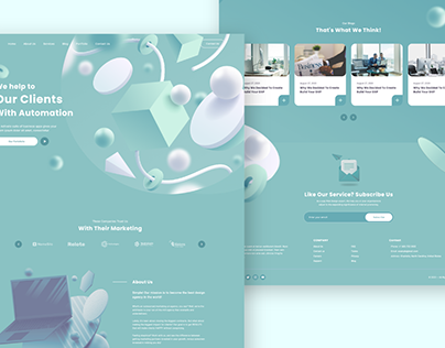 Marketing Agency Website | 3D Design