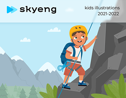 skyeng / illustrations for online school