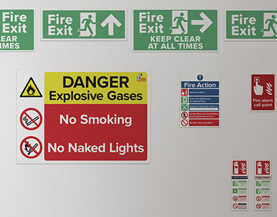 Fire safety and guidance signs