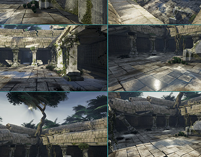 3d Works, Texturing, Lighting and Game Engine Work