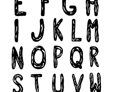 (Black & White) Alphabet Letterform