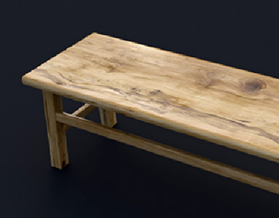 Raw Walnut Wood Table