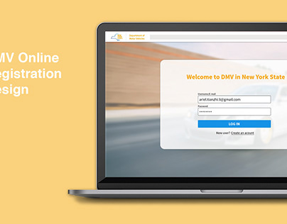 DMV Online Registration Design