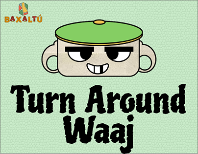Turn Around de Waaj, tanto con color como sin ello