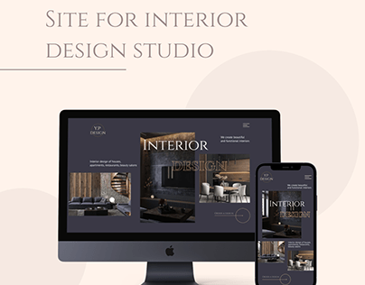 Site for interior design studio