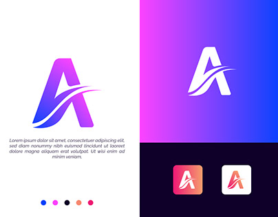 'A'' Modern logo (FOR SALE)