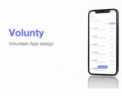 Volunteer App design