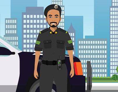 motion graphics - police Explainer