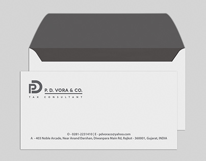 P D Vora Envelope Design | WebsManiac Inc.