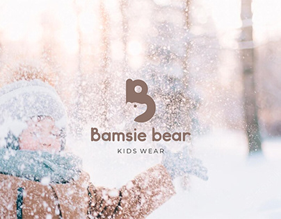 Логотип для марки детской одежды Bamsie Bear
