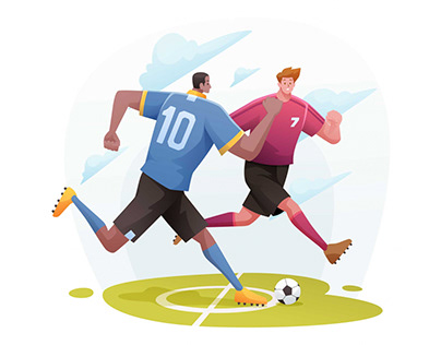 World Cup Match Illustration