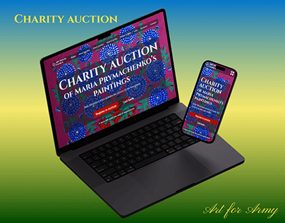 Charity Auction landing page