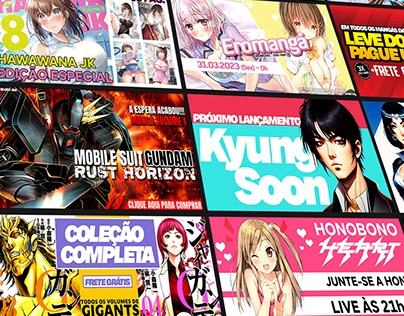 Web Banner - Mangá e Anime