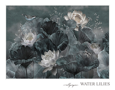 Wallpaper water lilies