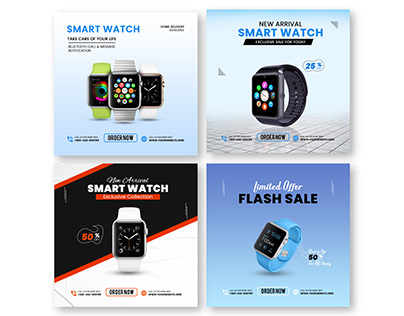 Smart Watch Social Media Design