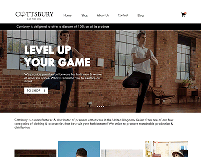 Cottsbury - Clothing Webshop Design