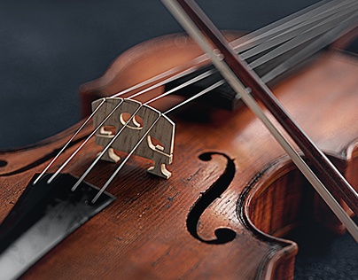 Classical Violin Photorealistic CG Render
