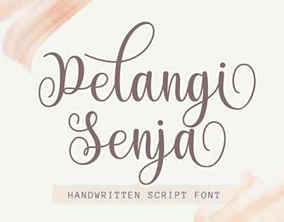 Pelangi Senja Script - Handwritten