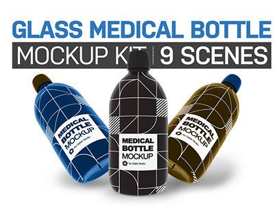 Glass Medical Bottle Kit