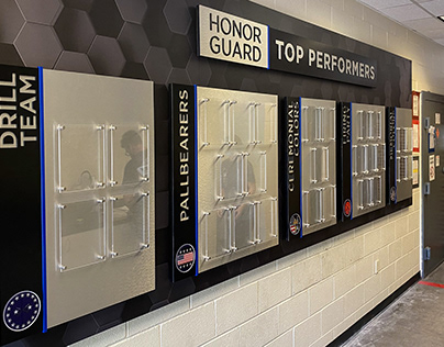 Honor Guard Top Performers Recognition Display