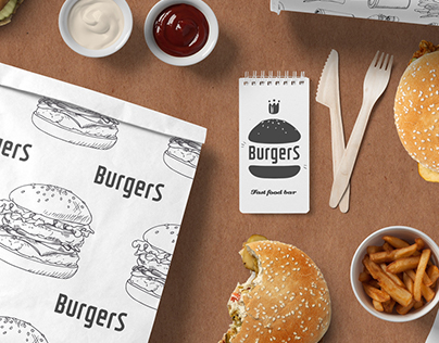 Burger restaurant branding template