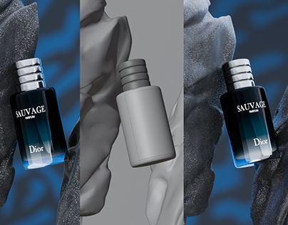 Визуализация парфюма Savage(Blender 3D и After effects)