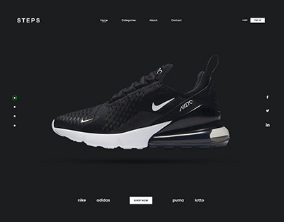 Shoes Website Design