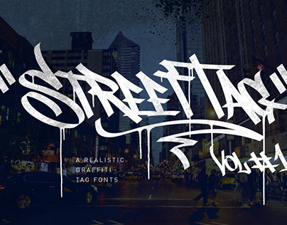 Street Tag Vol1 Graffiti Font