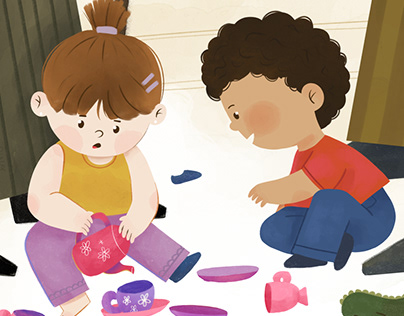 Project thumbnail - Be my best friend | Children's Illustration | Kidlit