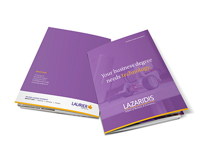 Lazaridis Business Degree Brochure Design