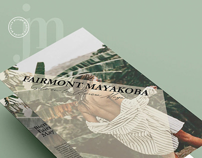 Folleto publicitario Hotel Fairmont Mayakoba