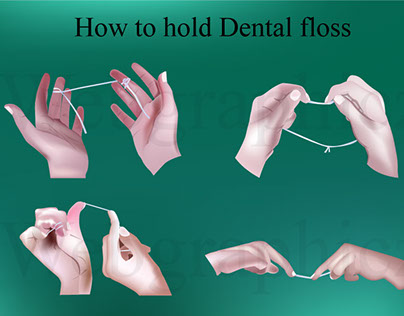 How to hold dental floss