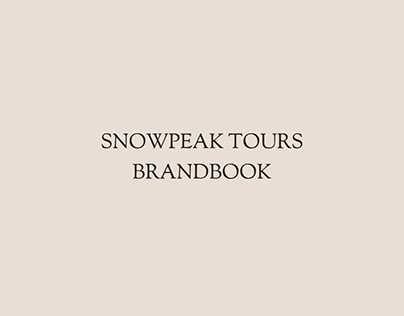 Brandbook for ski tours company
