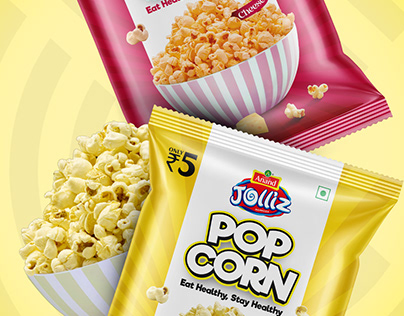 Pop Corn Packaging Design for Anand Jolliz Namkeen