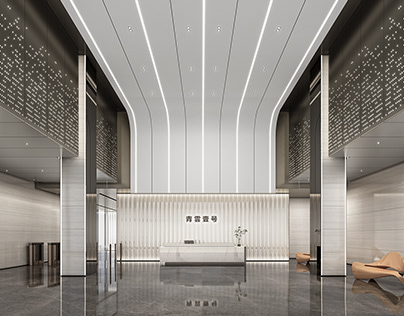 Office building and apartment elevator hall