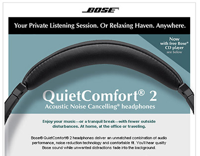 Bose Direct-To-Consumer Emails