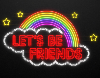 Let's Be Friends rainbow