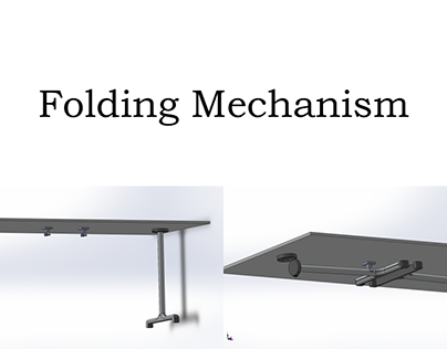 Conference Table Folding and Leaf Connecting Mechanism